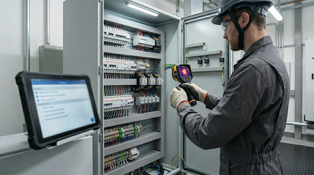 Checklist anual de mantenimiento para tableros eléctricos industriales